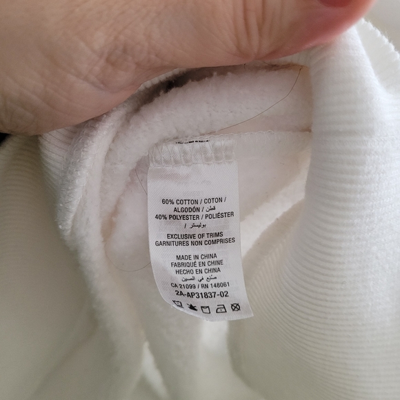 ARDENE Cosmic connection white crew neck sweatshirt size small - Picture 3 of 4